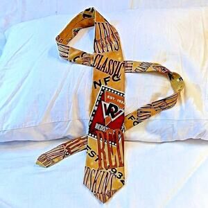 VTG RM Studio Washington Redskins Necktie Silk 1992 NFL Commanders Ralph Marlin